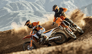 KTM Components frames and exhausts for high-performance motorcycles.