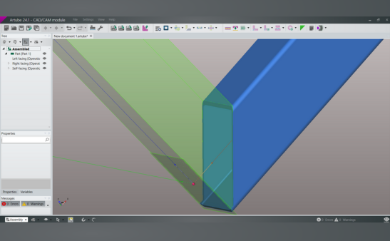 Perfectly executed end-cutting with ArTube lasertube  programming software