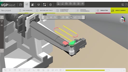 Tube bending machine 3D simulation