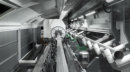 Automatic loader for tube lasers