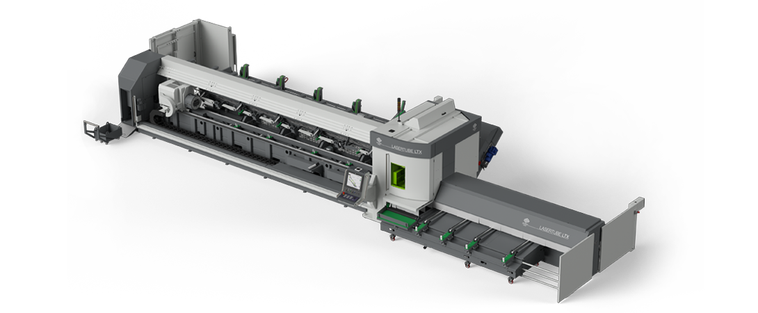 Laser tube cutting system with automatic set-up